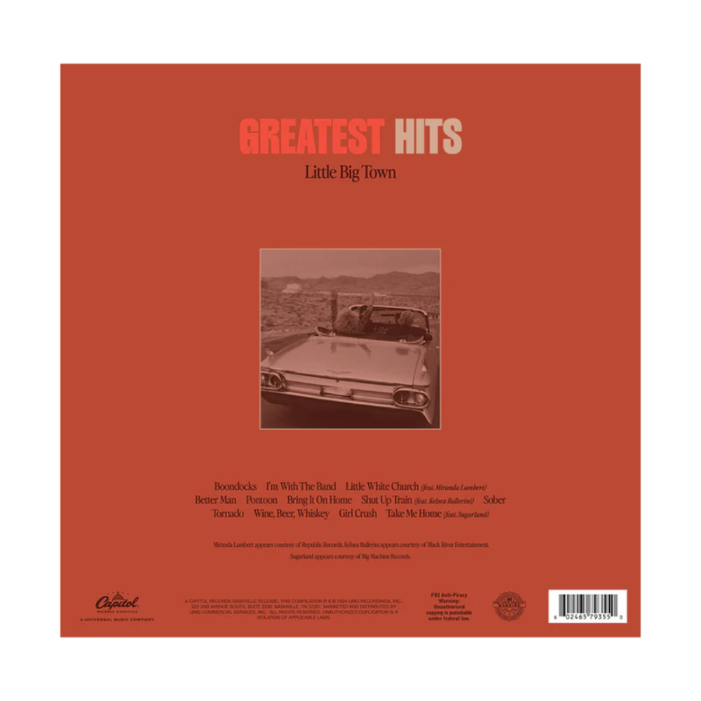 Greatest Hits (Vinyl-Translucent Off White) Back