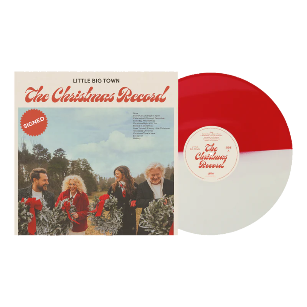 The Christmas Record (Half Opaque Bone + Translucent Red Vinyl-Signed)